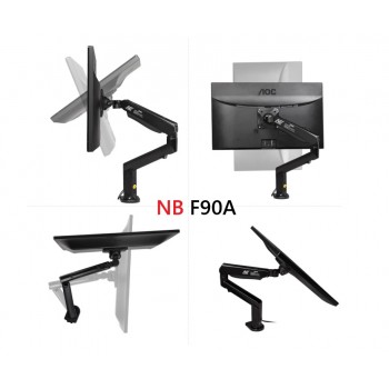 NB F90A North Bayou Monitor 桌面支架全動作旋轉監視器臂張力彈簧，(適用於 22''-32'' 電腦螢幕)歡迎查詢,可提供安裝服務,產品查詢請各貴客前往我們的門市查詢或 Whatsapp 查詢！